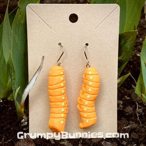 AKA GB Caterpillar Earrings Orange
