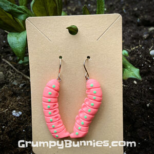 AKA GB Caterpillar Earrings Pink