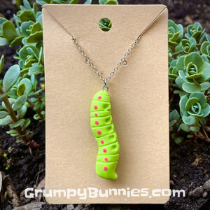 AKA GB Caterpillar Necklace Green